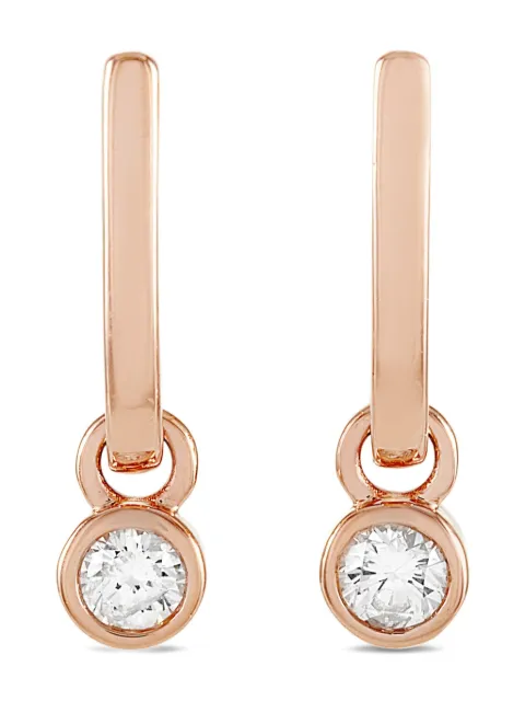 LB Exclusive 14K rose gold diamond earrings