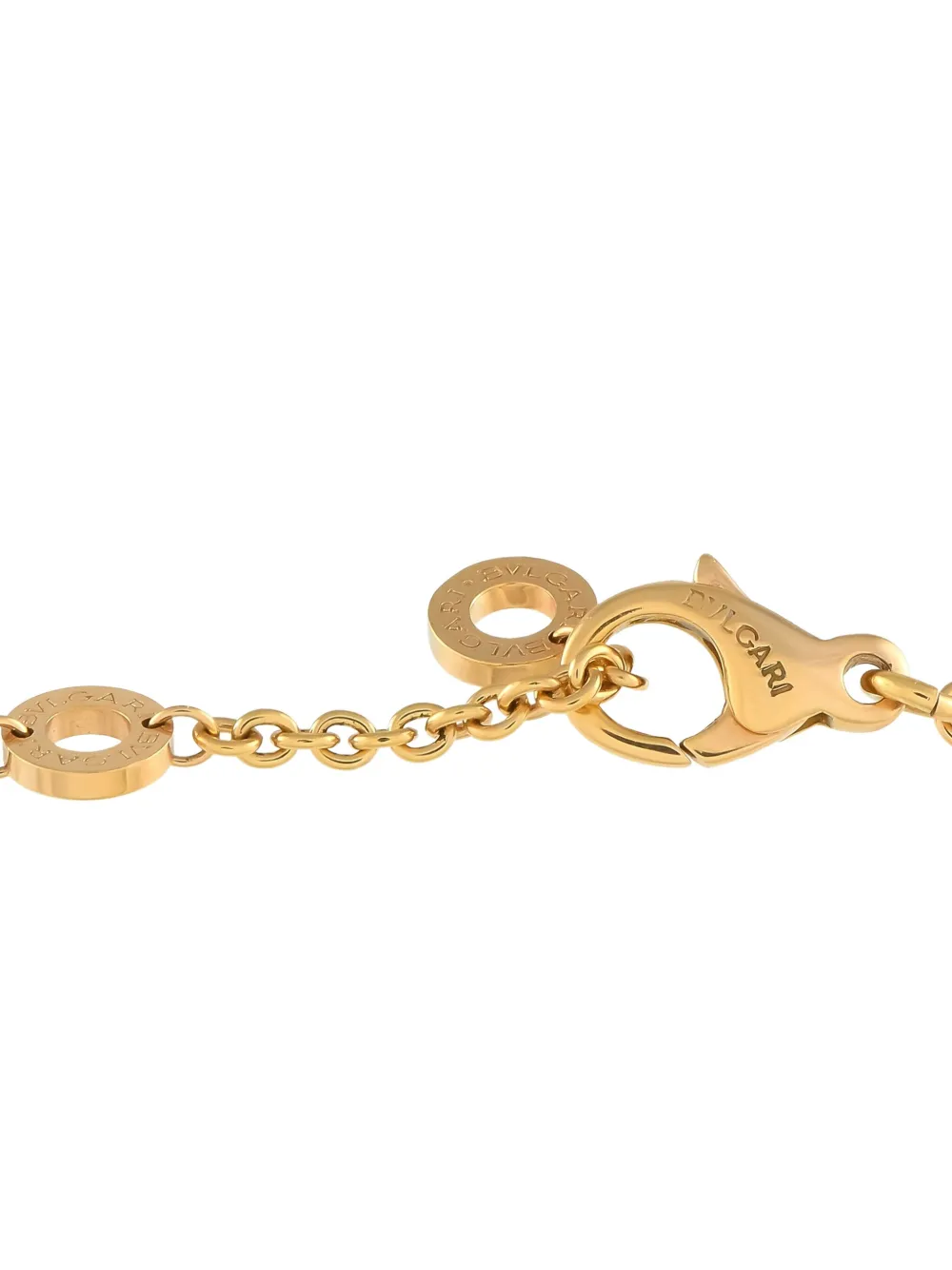 Pre-owned Bvlgari 18k Rose Gold Parentesi Diamond And Amethyst Necklace In 粉色
