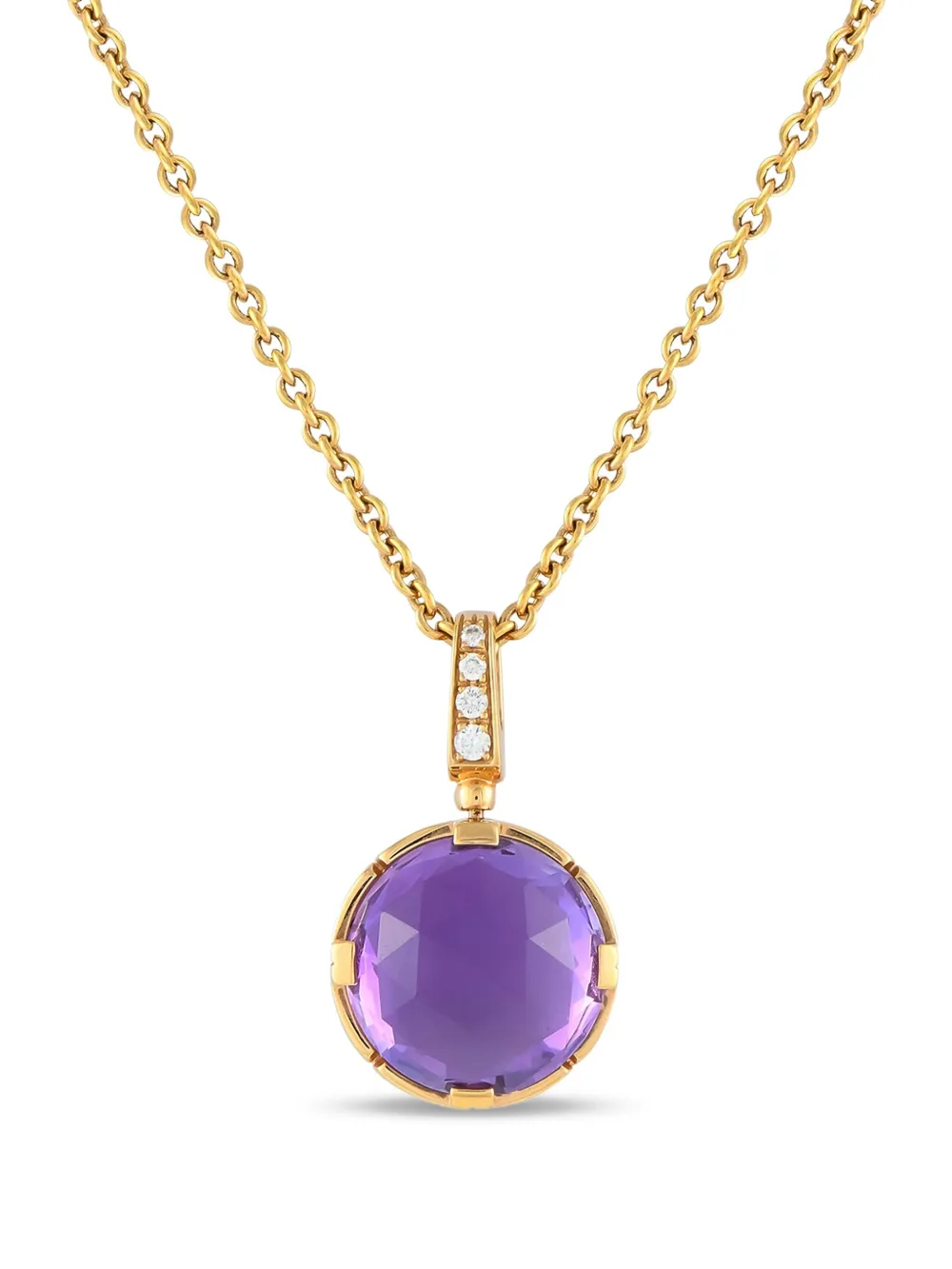 Bvlgari Pre-Owned Parentesi ダイヤモンド&アメジスト ネックレス 18Kローズゴールド - ピンク Bvlgari Pre-Owned Parentesi ダイヤモンド&アメジスト ネックレス 18Kローズゴールド - ピンク