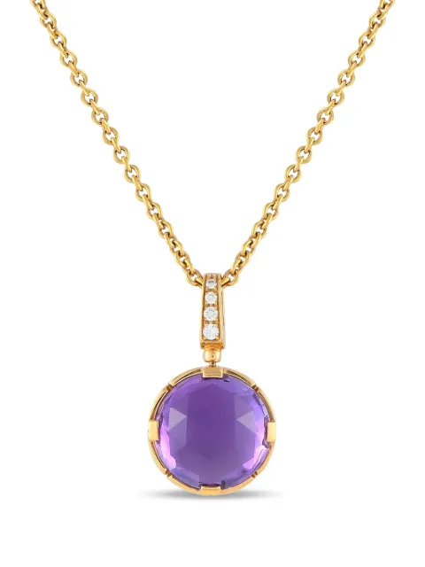 Bvlgari Pre-Owned collar Parentesi en oro rosa de 18kt con diamantes y amatista