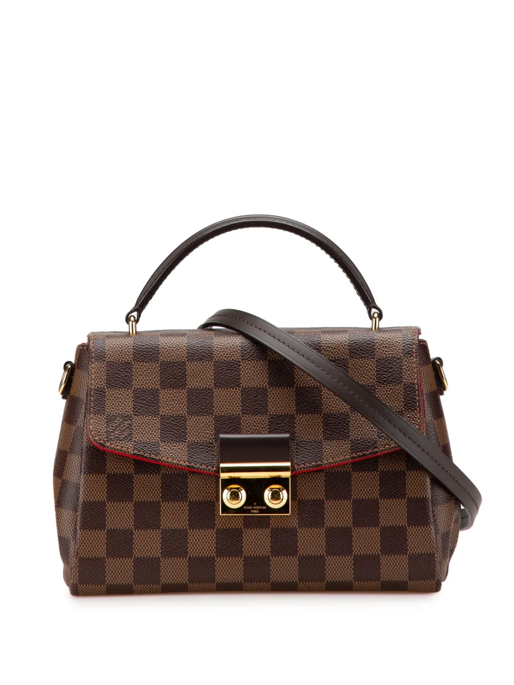 Louis Vuitton Pre-Owned 2019 ダミエ エベヌ クロワゼット サッチェルバッグ - ブラウン Louis Vuitton Pre-Owned 2019 ダミエ エベヌ クロワゼット サッチェルバッグ - ブラウン