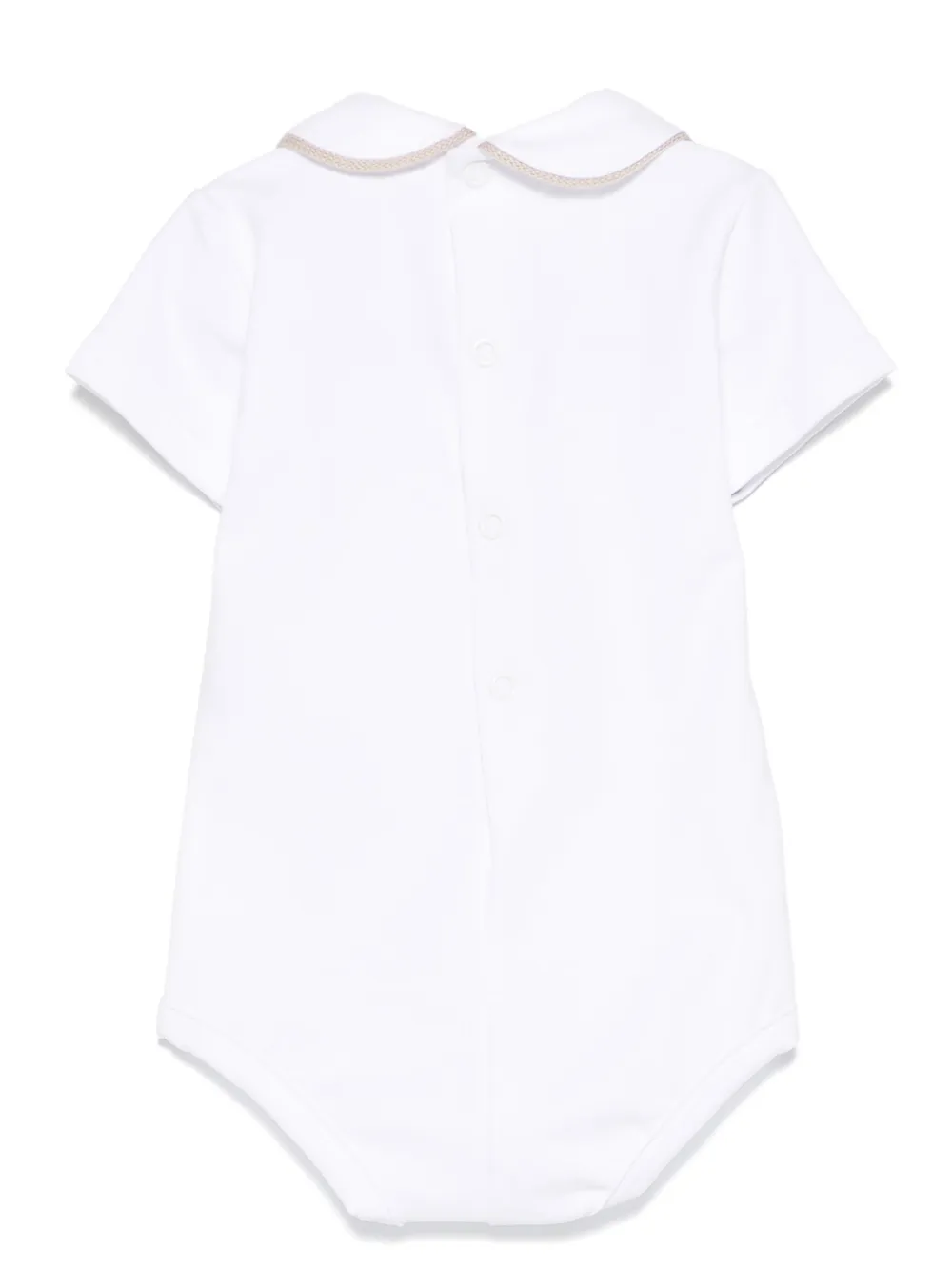 Little Bear jersey bodysuit - Wit