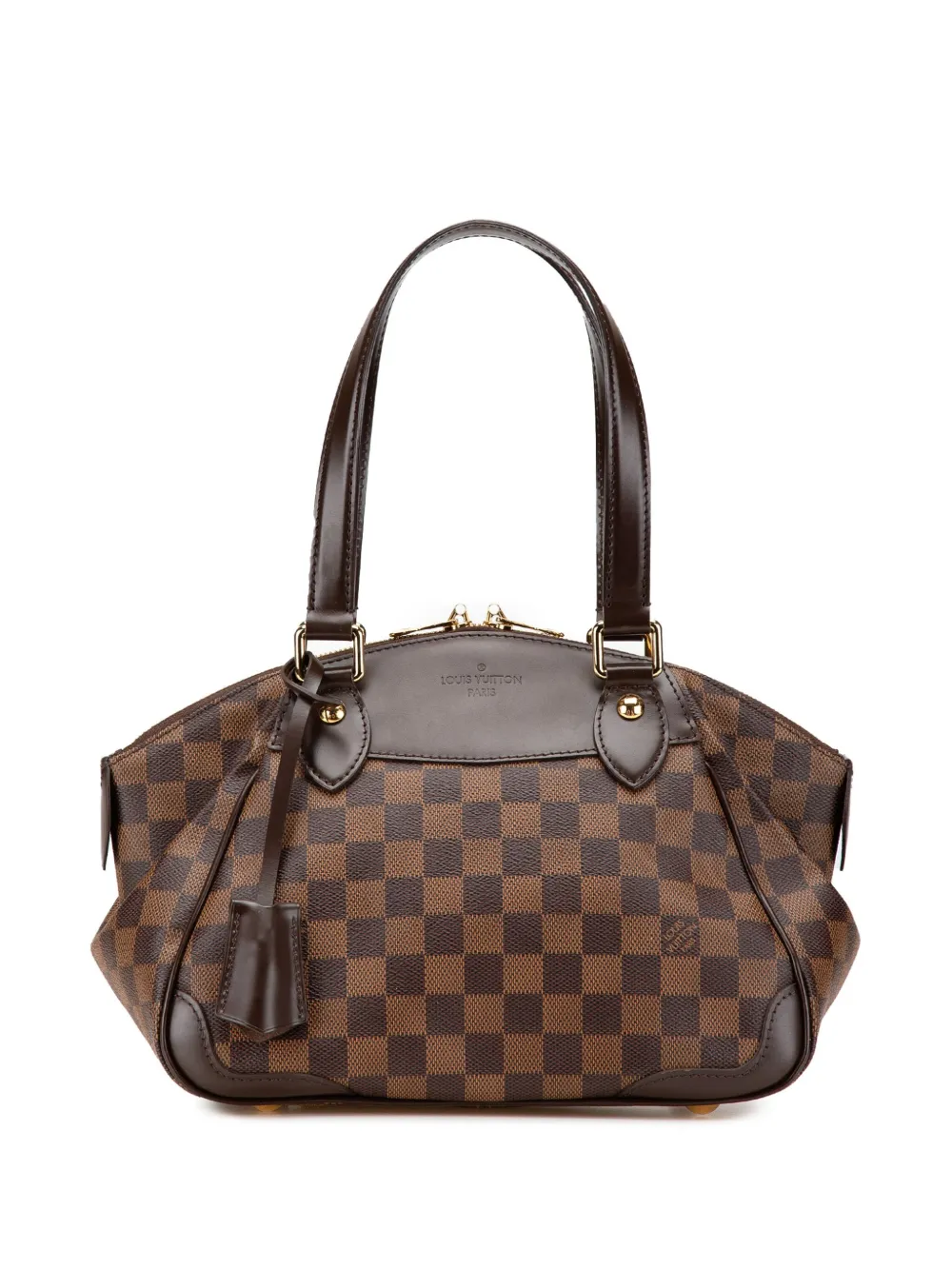 Louis Vuitton Pre-Owned 2010 ダミエ エベヌ ヴェローナ PM ハンドバッグ - ブラウン Louis Vuitton Pre-Owned 2010 ダミエ エベヌ ヴェローナ PM ハンドバッグ - ブラウン