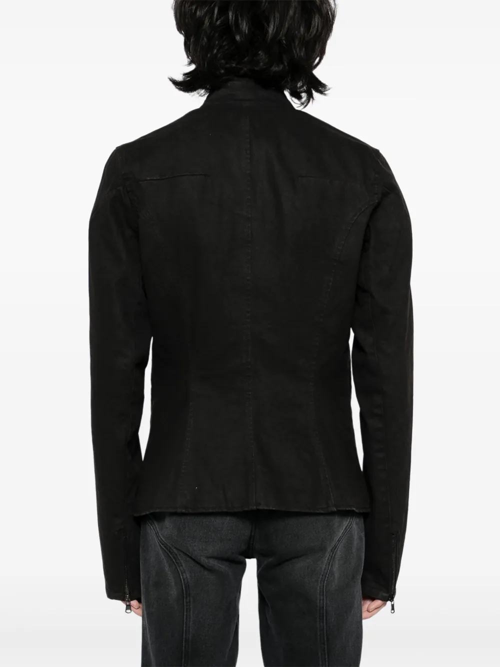 P.L.N. Denim Biker Jacket | Black | FARFETCH