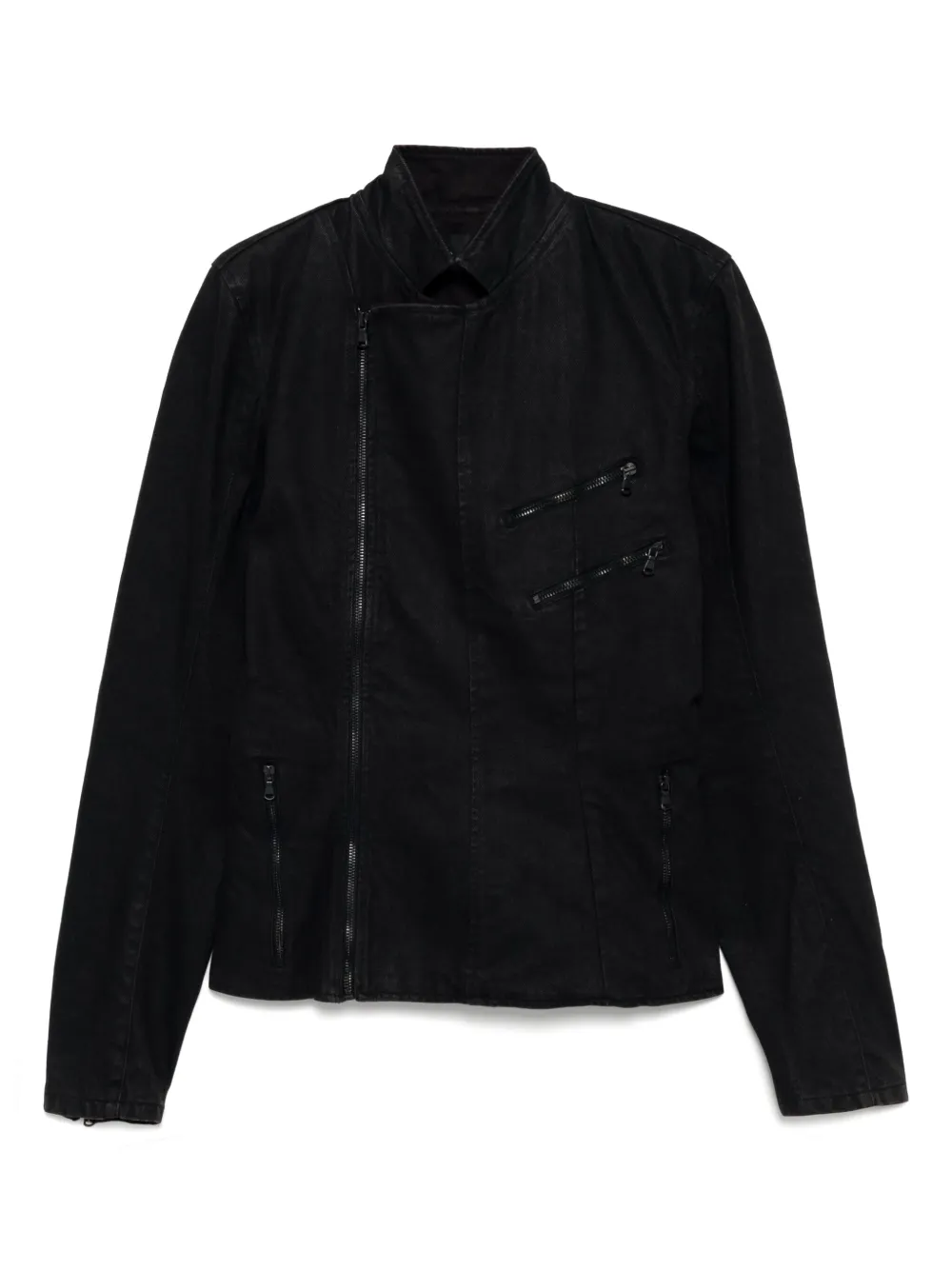 P.L.N. denim biker jacket | Black | Image 1