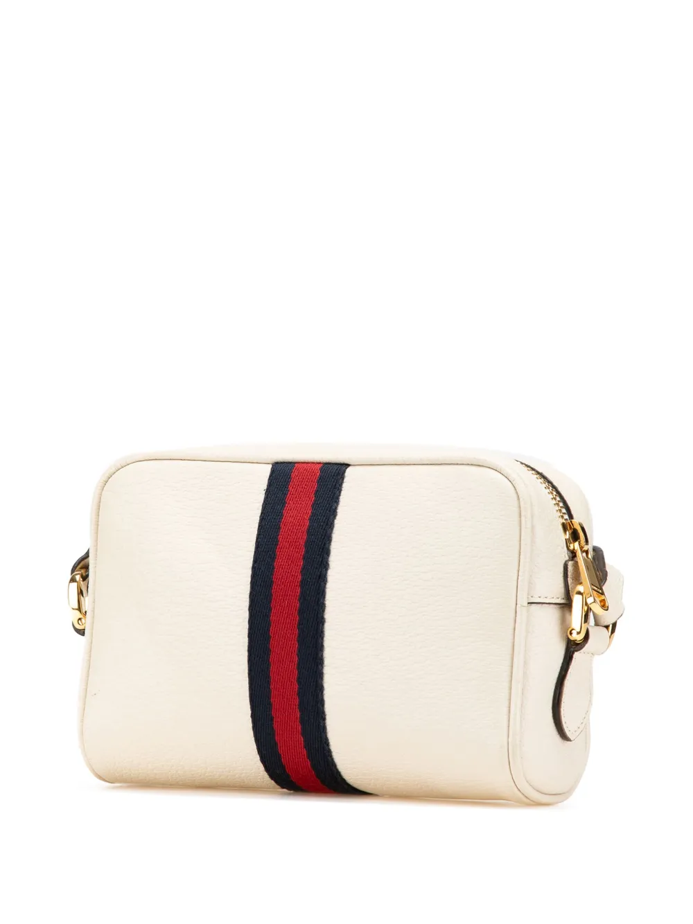 Pre-owned Gucci 2016-present Mini Leather Ophidia Crossbody Bag In White