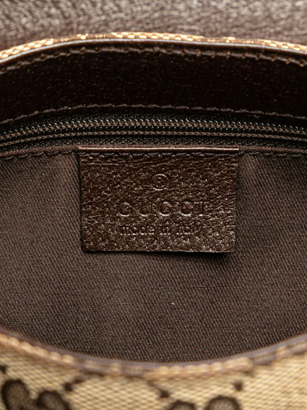 Pre-owned Gucci 2000-2015 Gg Canvas Belt Bag In Brown