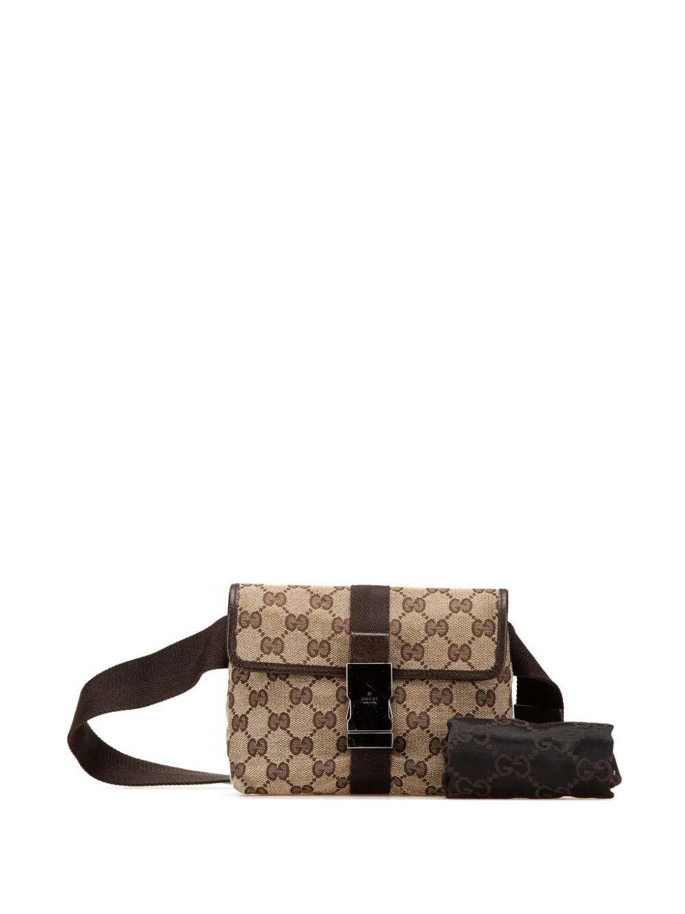 GUCCI■【セール】国内発■GGキャンバス ベルトバッグ Gucci Pre-Owned 2000-2015 GGキャンバス ベルトバッグ