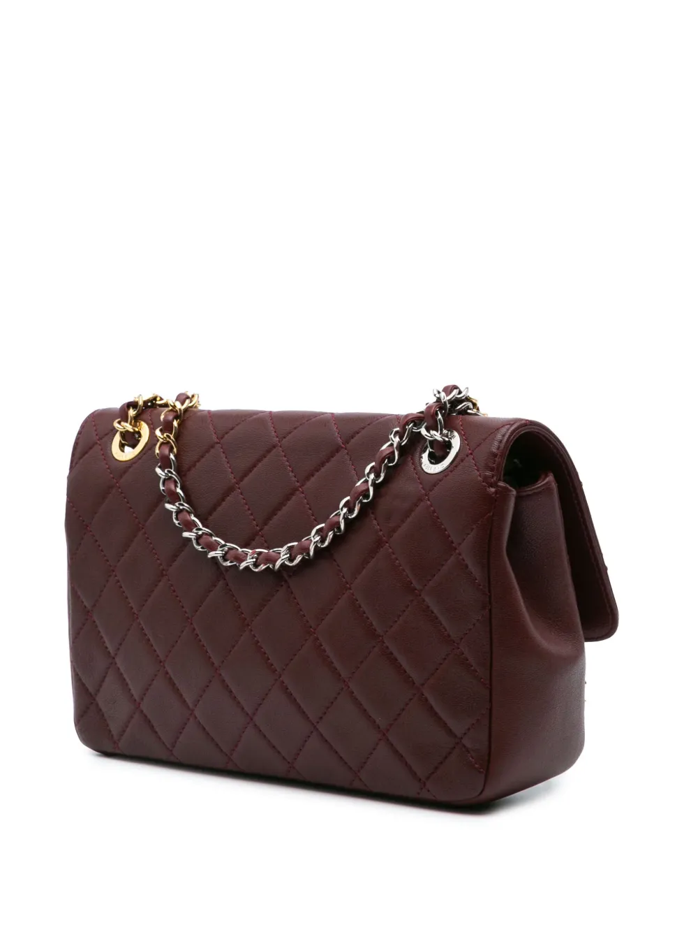 CHANEL Pre-Owned 2019 CC Quilted Lambskin Single Flap shoulder bag | Pre-Owned | Image 2