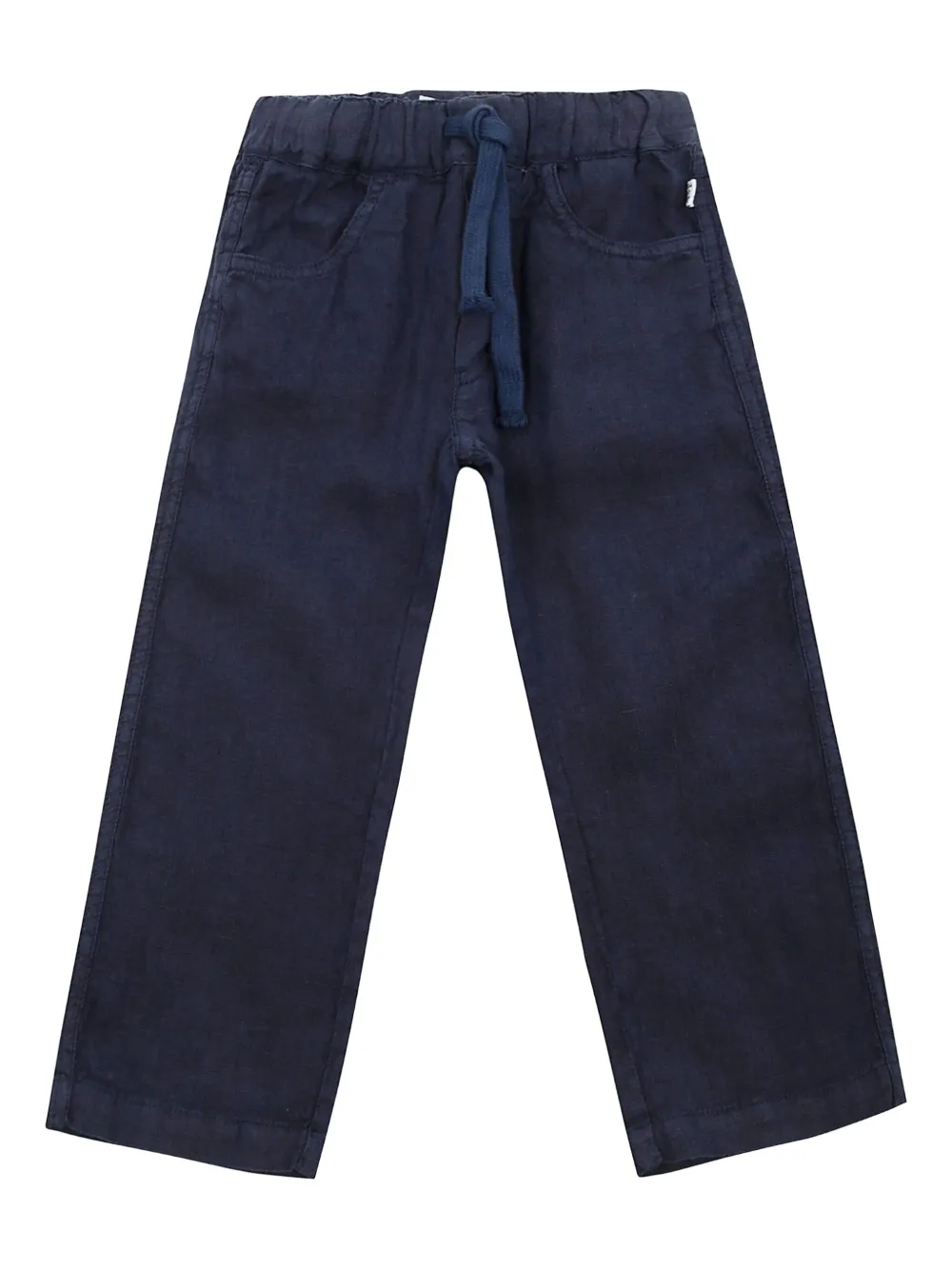 Il Gufo linen drawstring-waist trousers | Blue | Image 1