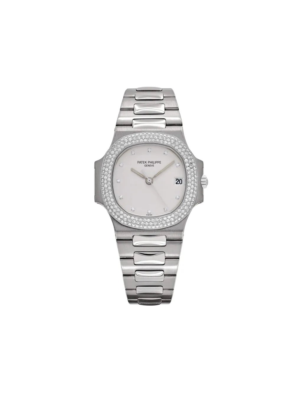 Patek Philippe Pre-Owned reloj Nautilus de 37mm 2004 de archivo | blanco | Image 1