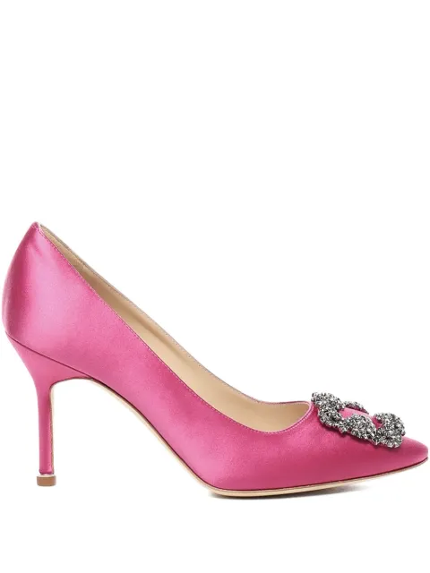 Manolo Blahnik 90mm leather pumps
