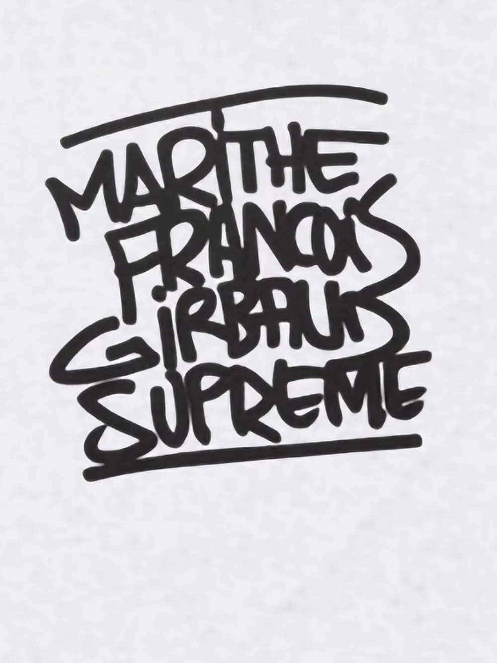 Supreme x Marithé + François Girbaud T-shirt met graffiti-print - Grijs