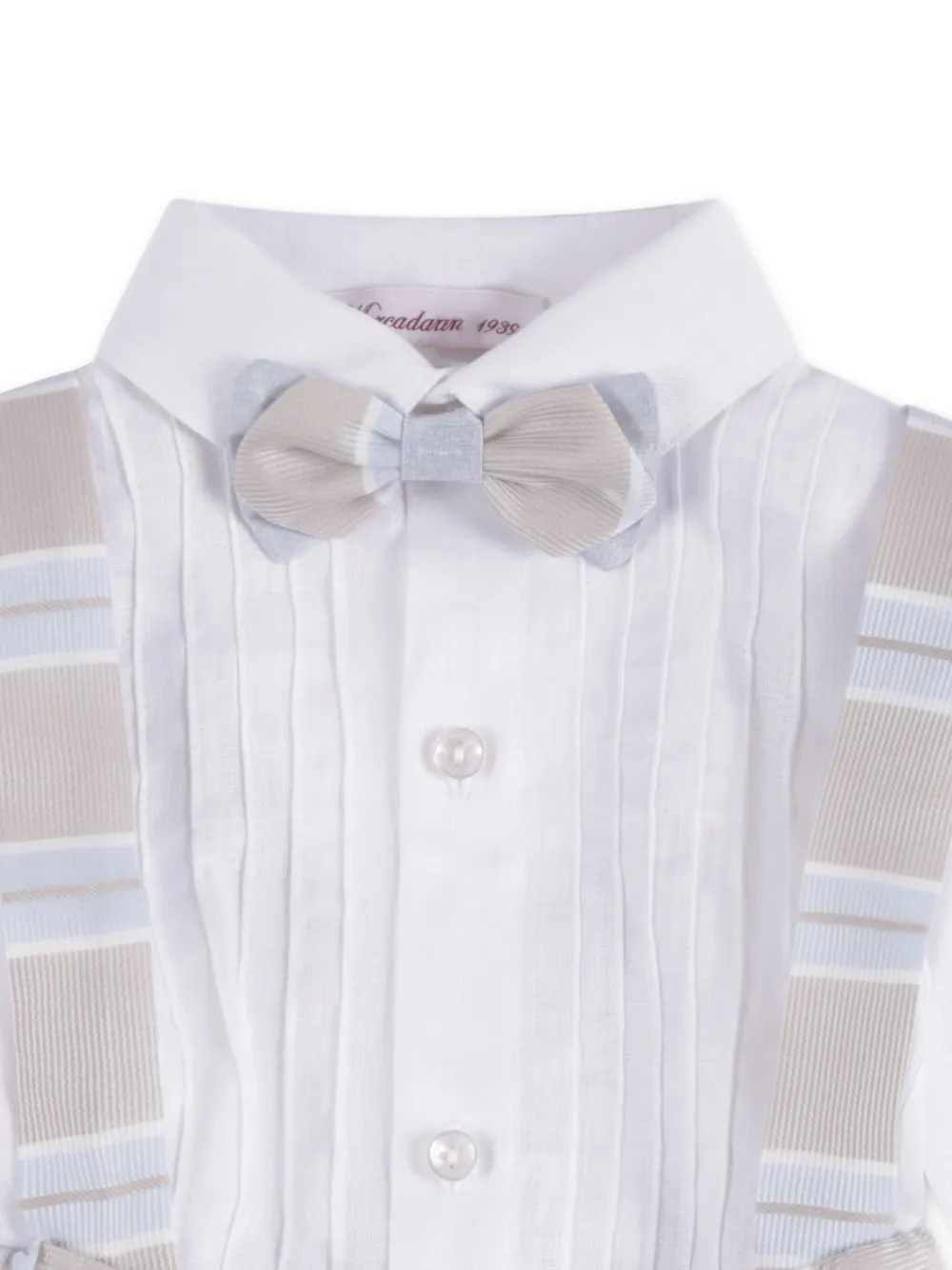 Mercadante 1939 Gestreepte shorts set Beige