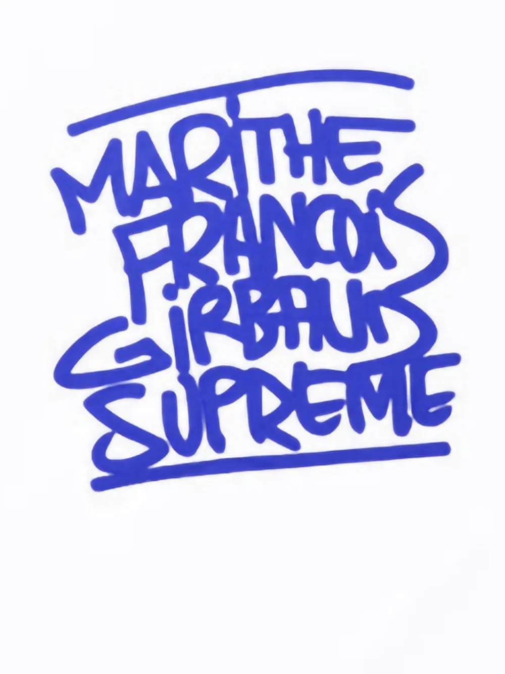 Supreme x Marithé + François Girbaud T-shirt met graffiti-print - Wit