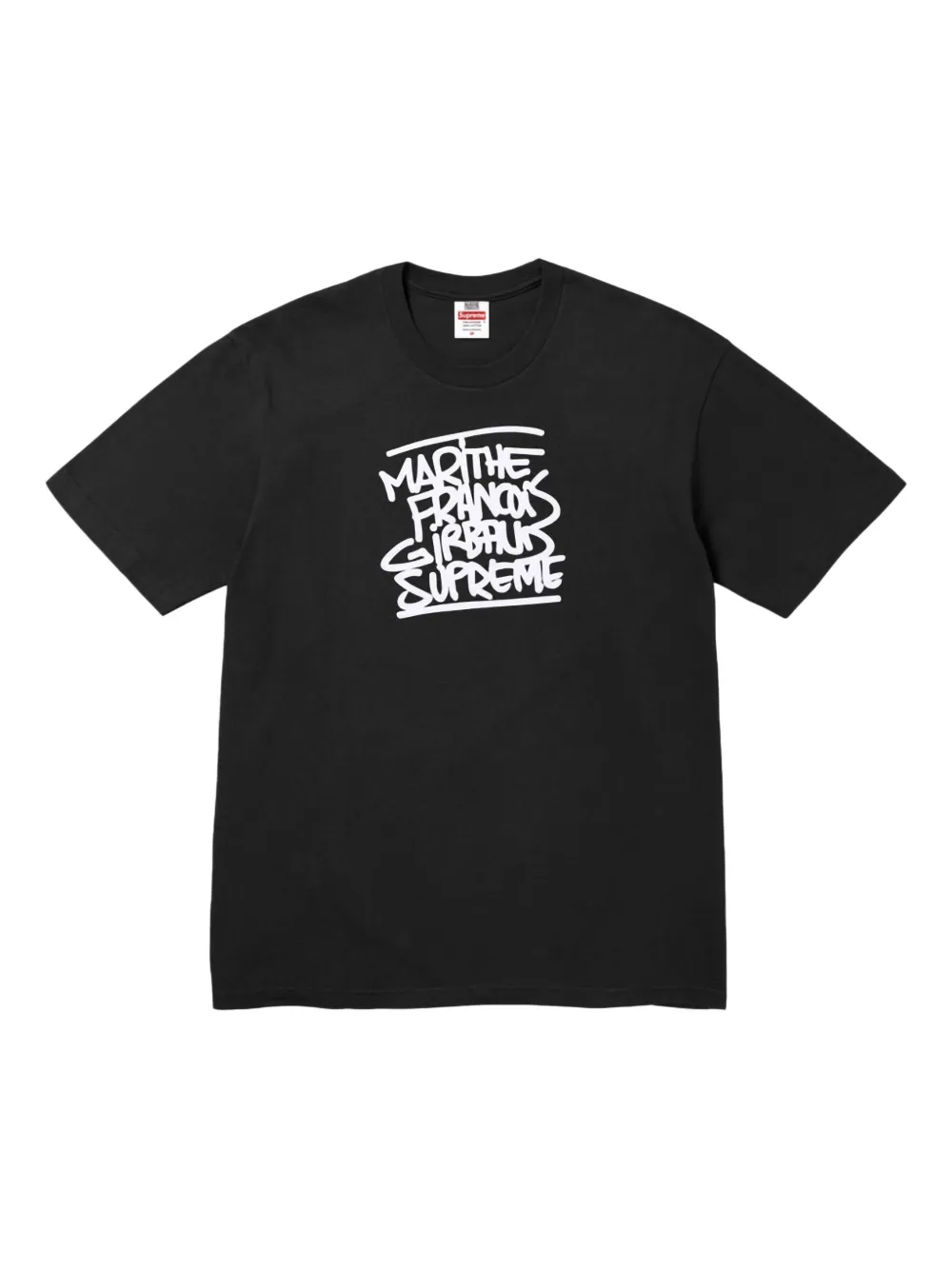 Supreme x Marithé + François Girbaud graffiti-print T-shirt | Black | Image 1