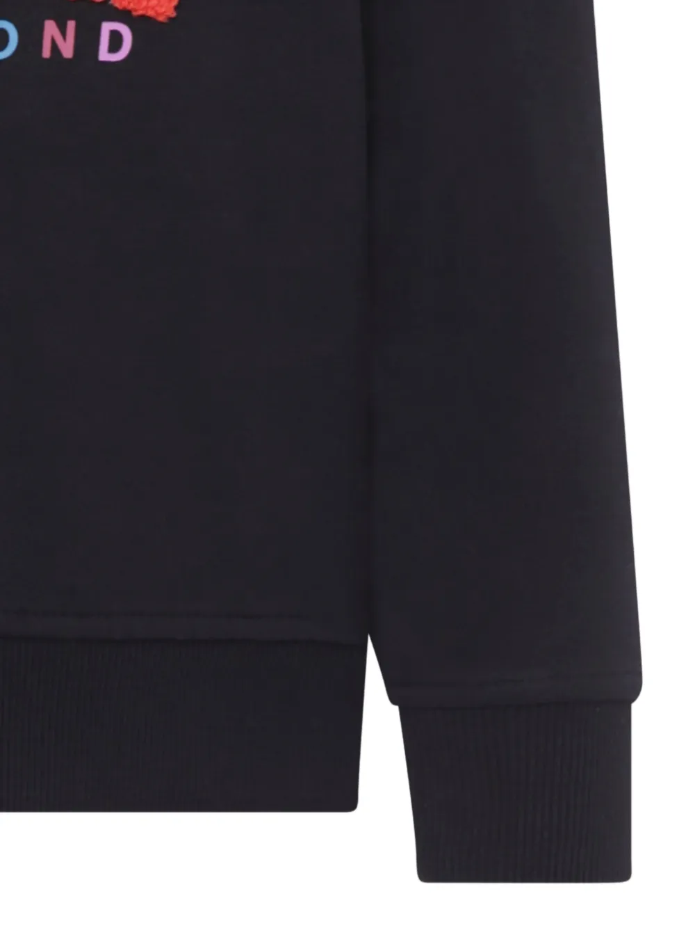 Shop John Richmond Junior Logo-embroidered Sweatshirt In Black