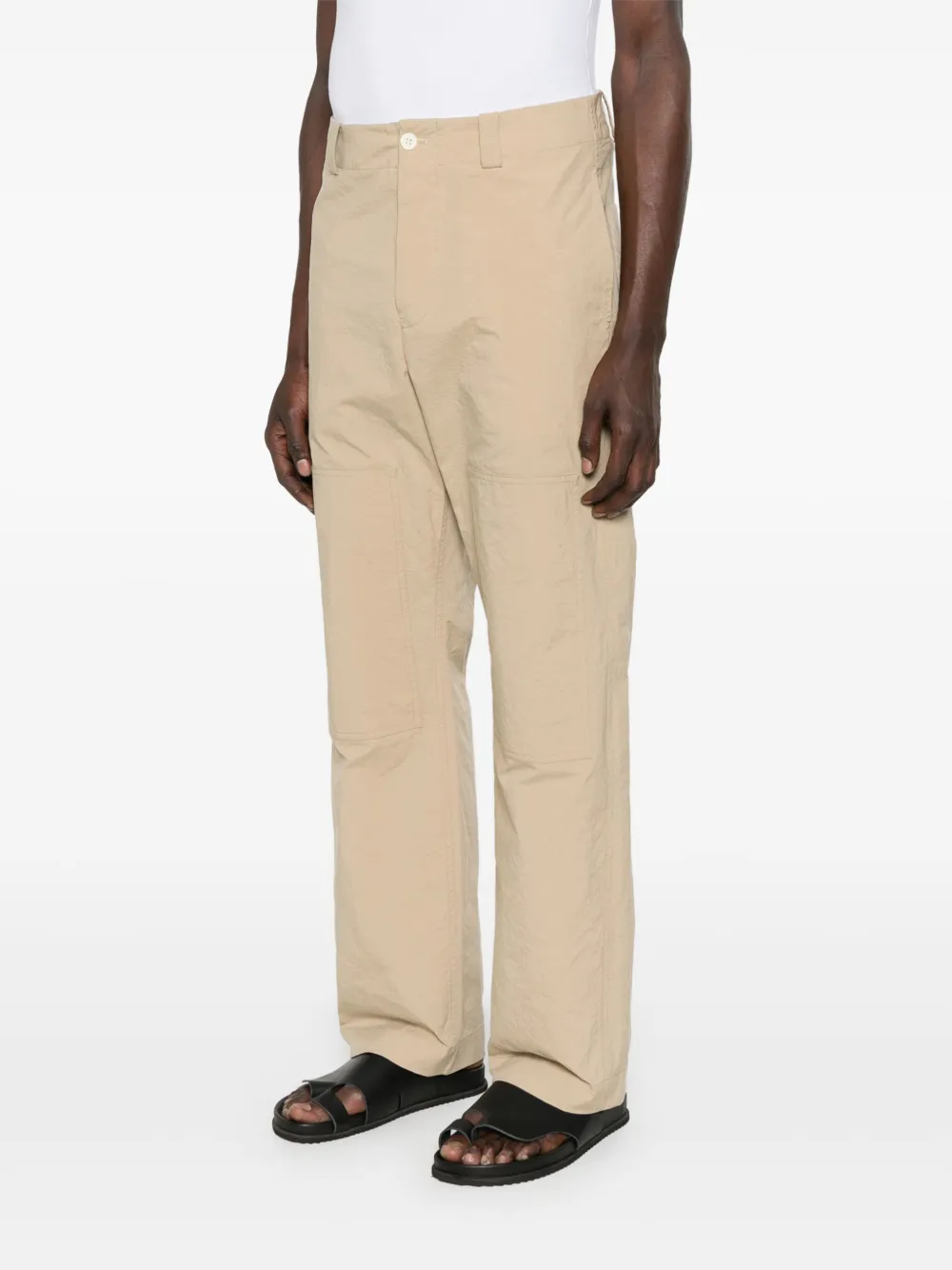 Plan C Broek met vlakken Beige