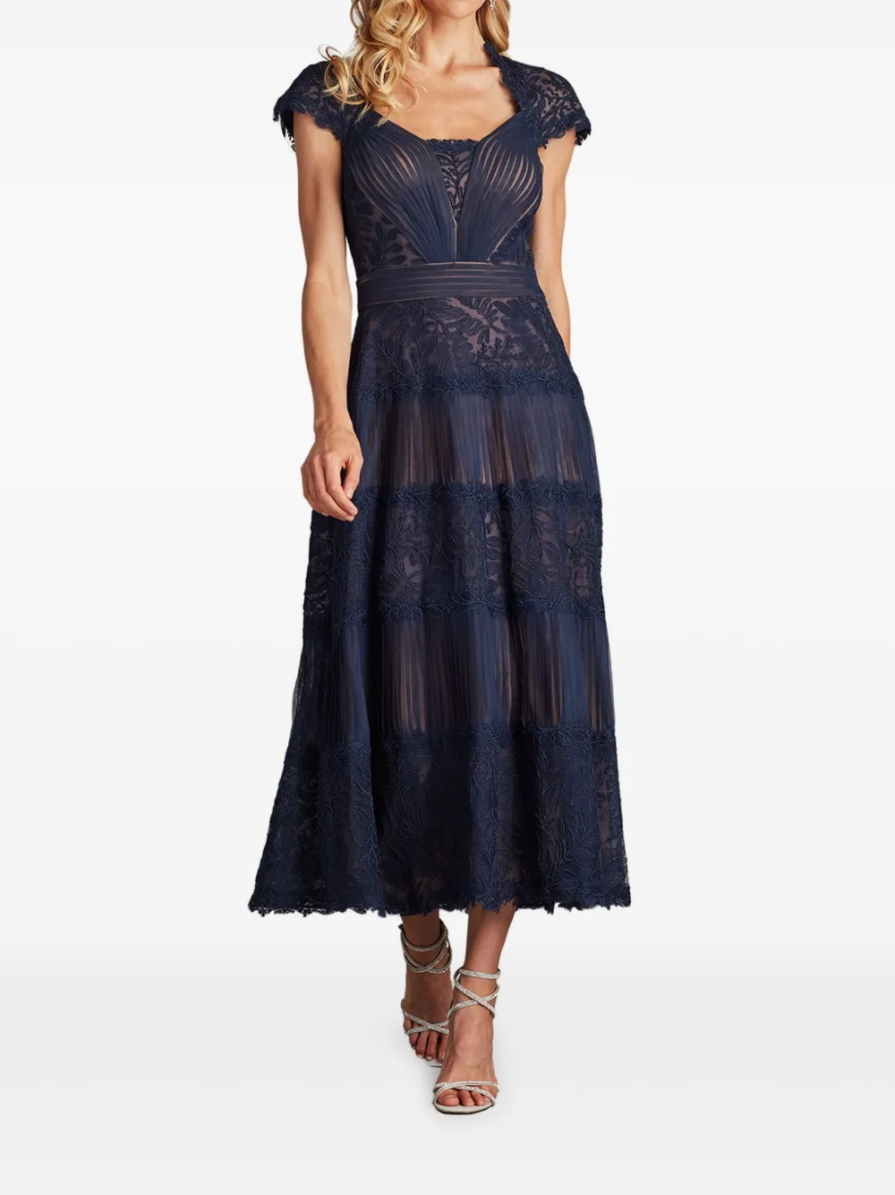Tadashi Shoji Jurk met bloemenprint - Blauw