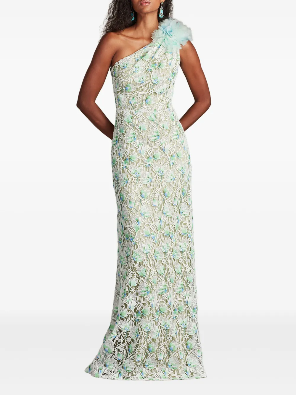 Tadashi Shoji Jurk met bloemenpatroon - Wit