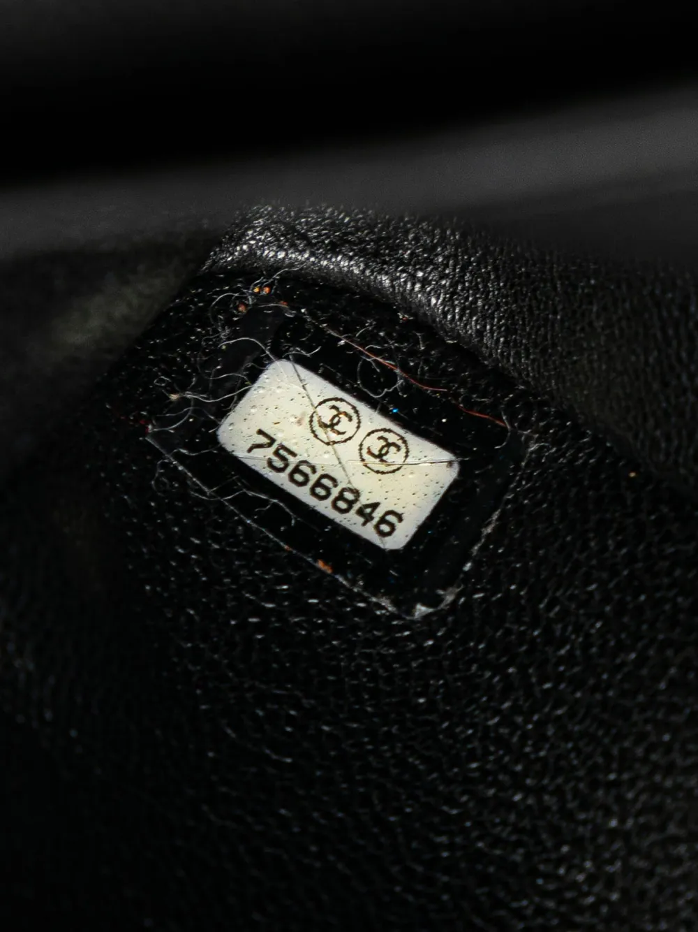 CHANEL Pre-Owned 2002-2003 Lambskin Contrast Square Stitch