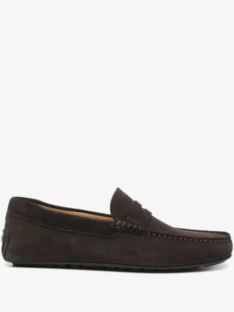 BOSS suede loafers