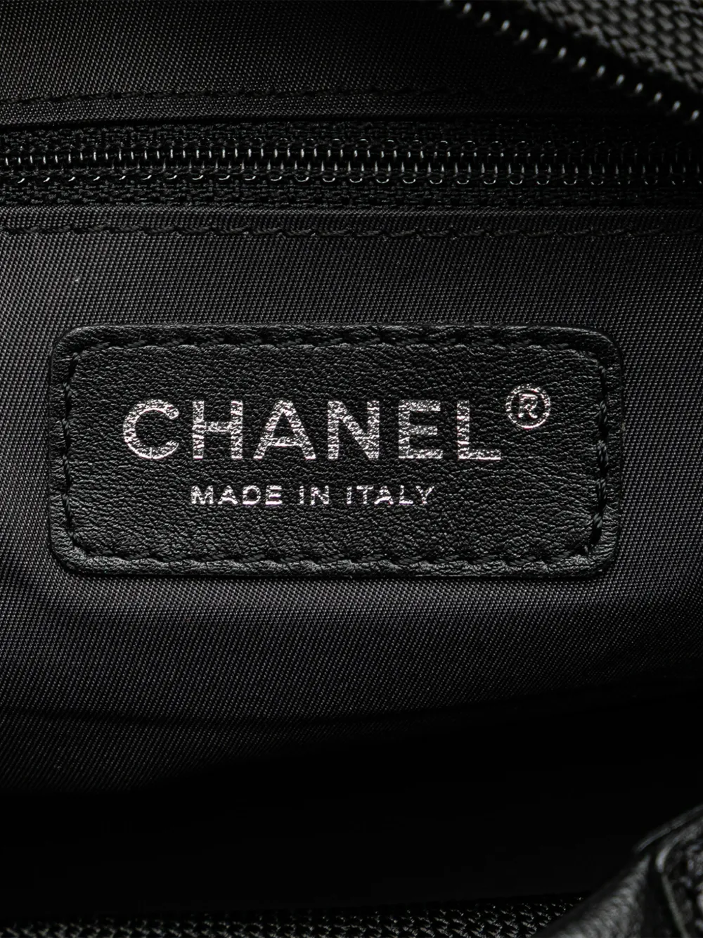 Pre-owned Chanel 2006-2008 Paris Biarritz Quilted Coated Canvas Shoulder Bag In Black