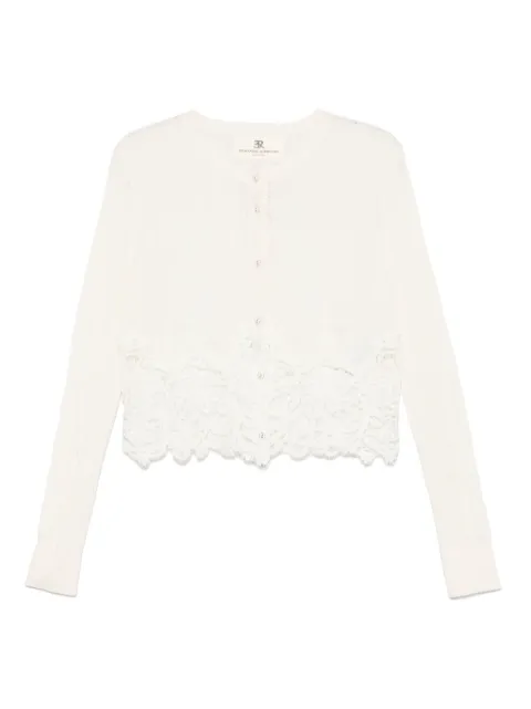 Ermanno Scervino lace-panels cardigan