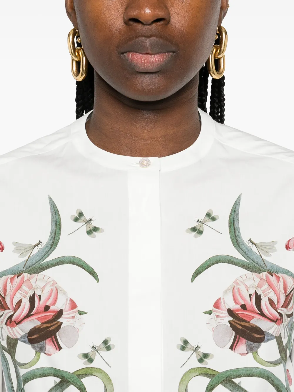 Giambattista Valli Blouse met bloemenprint Wit
