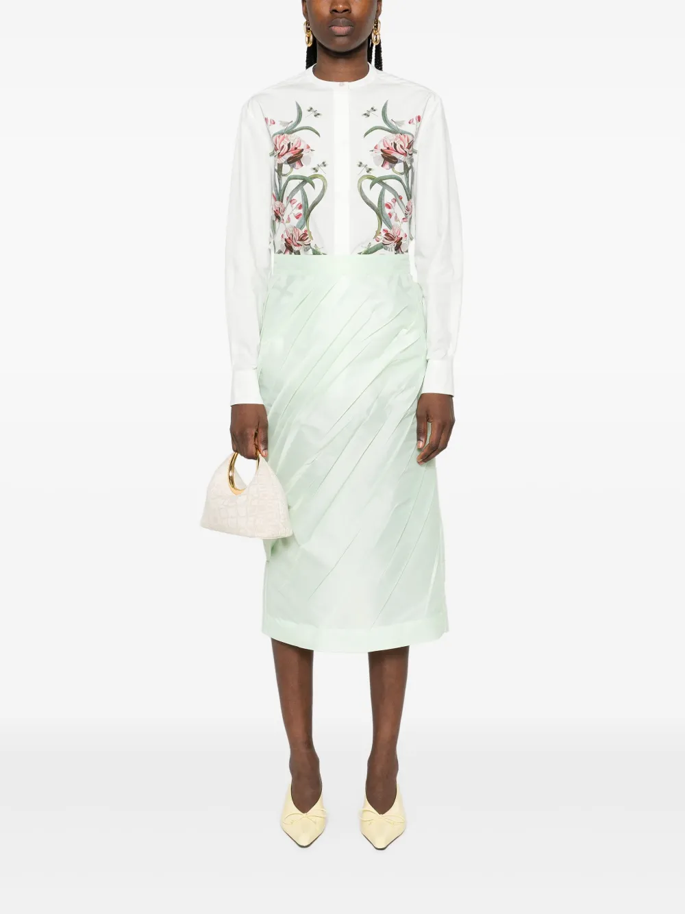 Giambattista Valli Blouse met bloemenprint - Wit