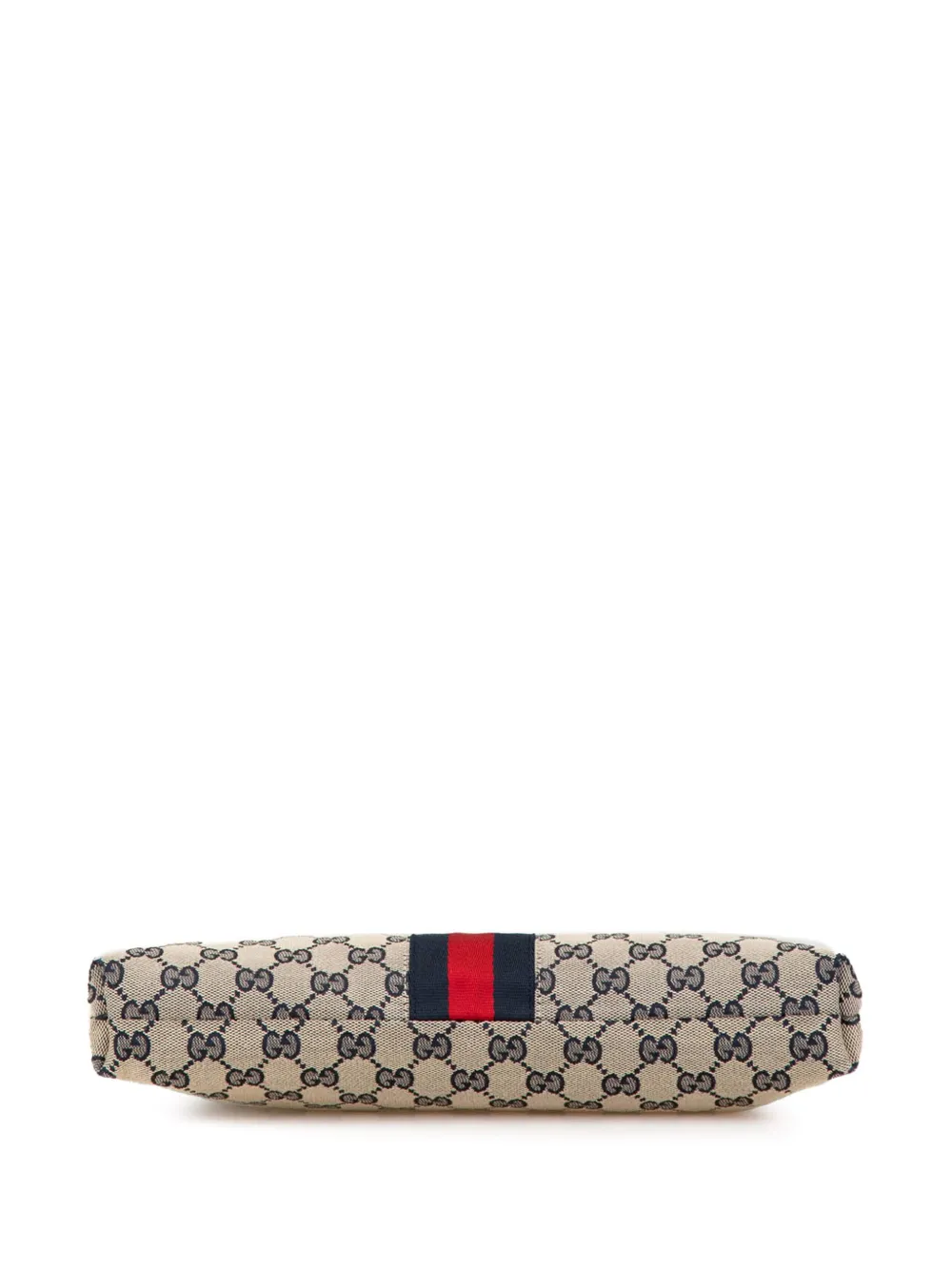 Pre-owned Gucci 2000-2015 Gg Canvas Web Crossbody Bag In Grey