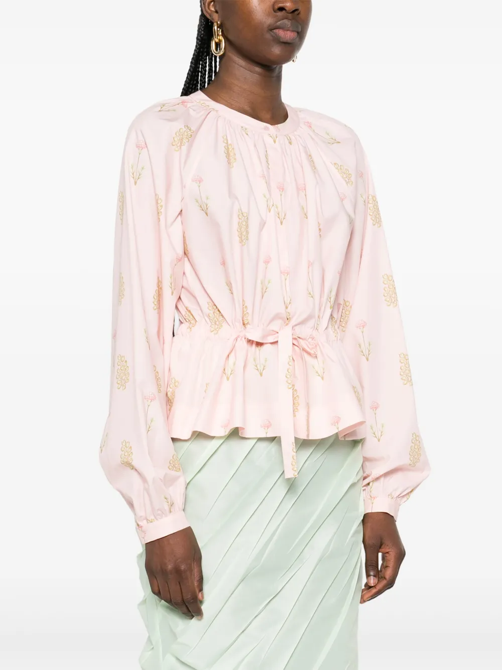 Giambattista Valli Blouse met print Roze