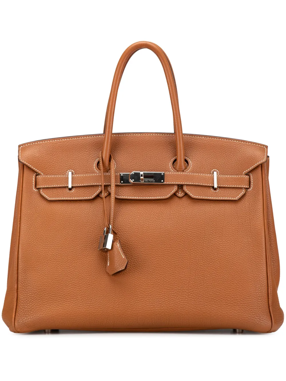 Hermès Pre-Owned 2010 トゴ バーキン ルトゥルネ 35 ハンドバッグ - ブラウン Hermès Pre-Owned 2010 トゴ バーキン ルトゥルネ 35 ハンドバッグ - ブラウン