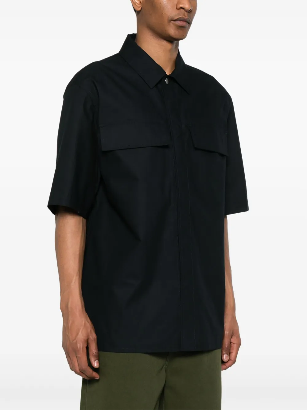JIL SANDER+ Waterafstotend overhemd Blauw