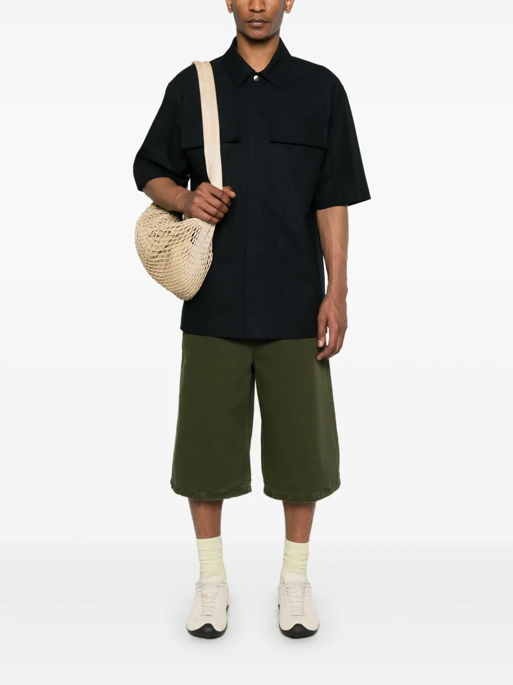 JIL SANDER+ Waterafstotend overhemd - Blauw