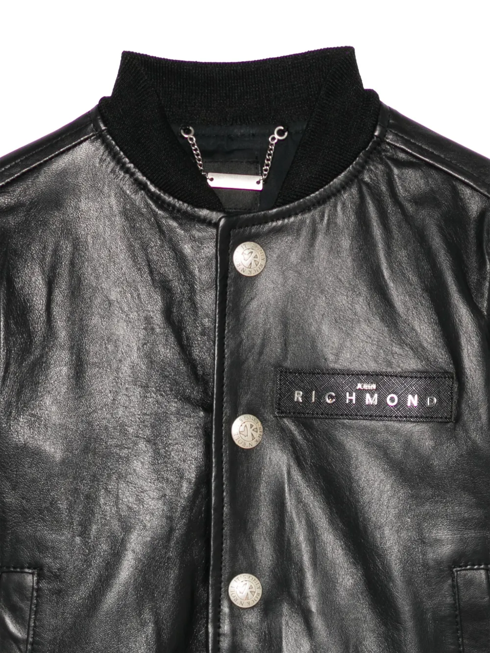 John Richmond Junior Leren jack Zwart