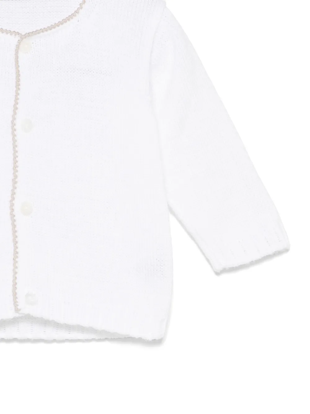 Little Bear Katoenen vest Wit