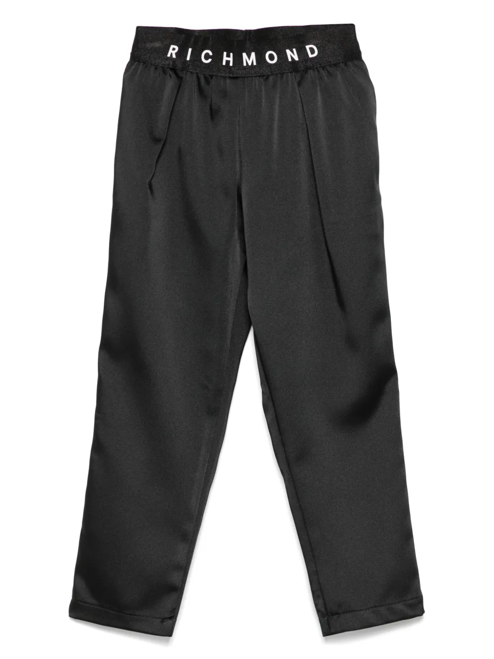 John Richmond Junior Broek met logoprint Zwart