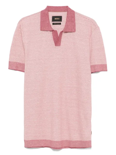 BOSS playera con motivo de rayas