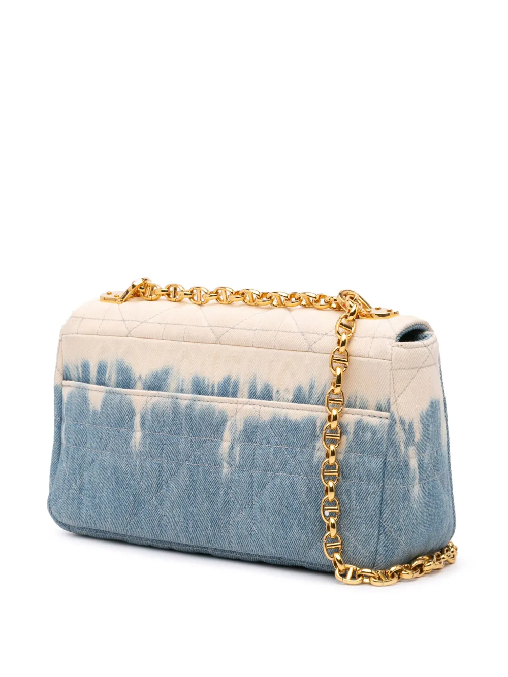 Christian Dior Pre-Owned 2022 Medium Denim Tie Dye Macrocannage Caro Bag crossbody bag | Pre-Owned | Image 2