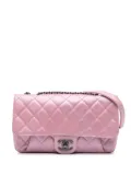 CHANEL Pre-Owned 2016-2017 CC Metallic Calfskin Coco Pleats Flap crossbody bag - Pink