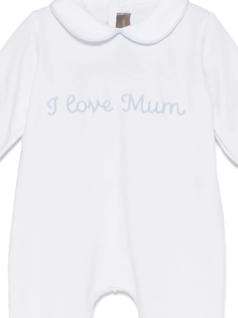 Little Bear Pyjama met borduurwerk Wit