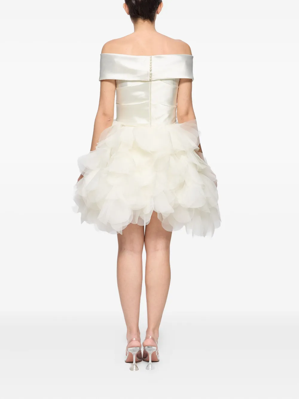 Ana Radu Strapless jurk Wit