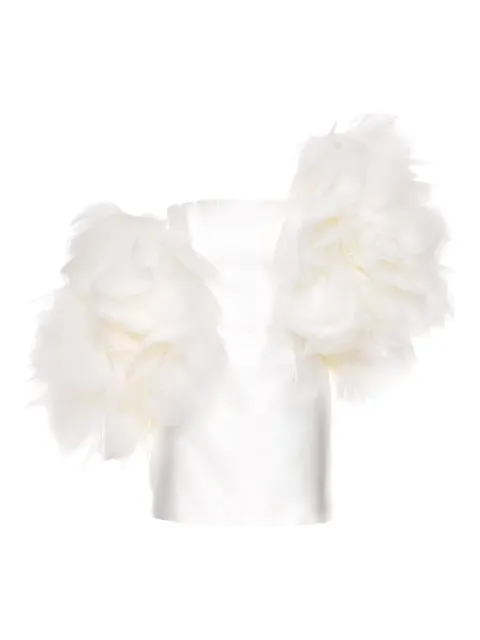 Ana Radu Gerüschtes Minikleid mit Blumen