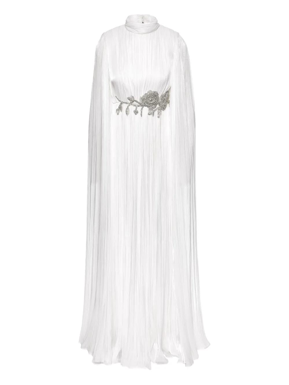Ana Radu Vestido longo com pregas | Branco | Image 1