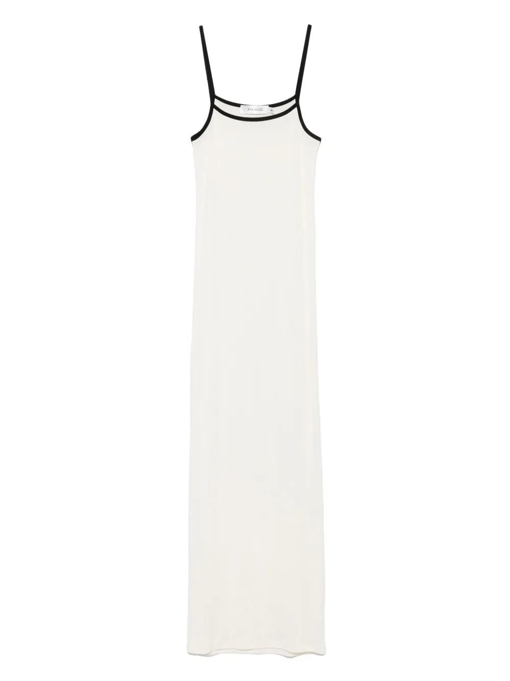 Aya Muse Jersey midi-jurk Wit