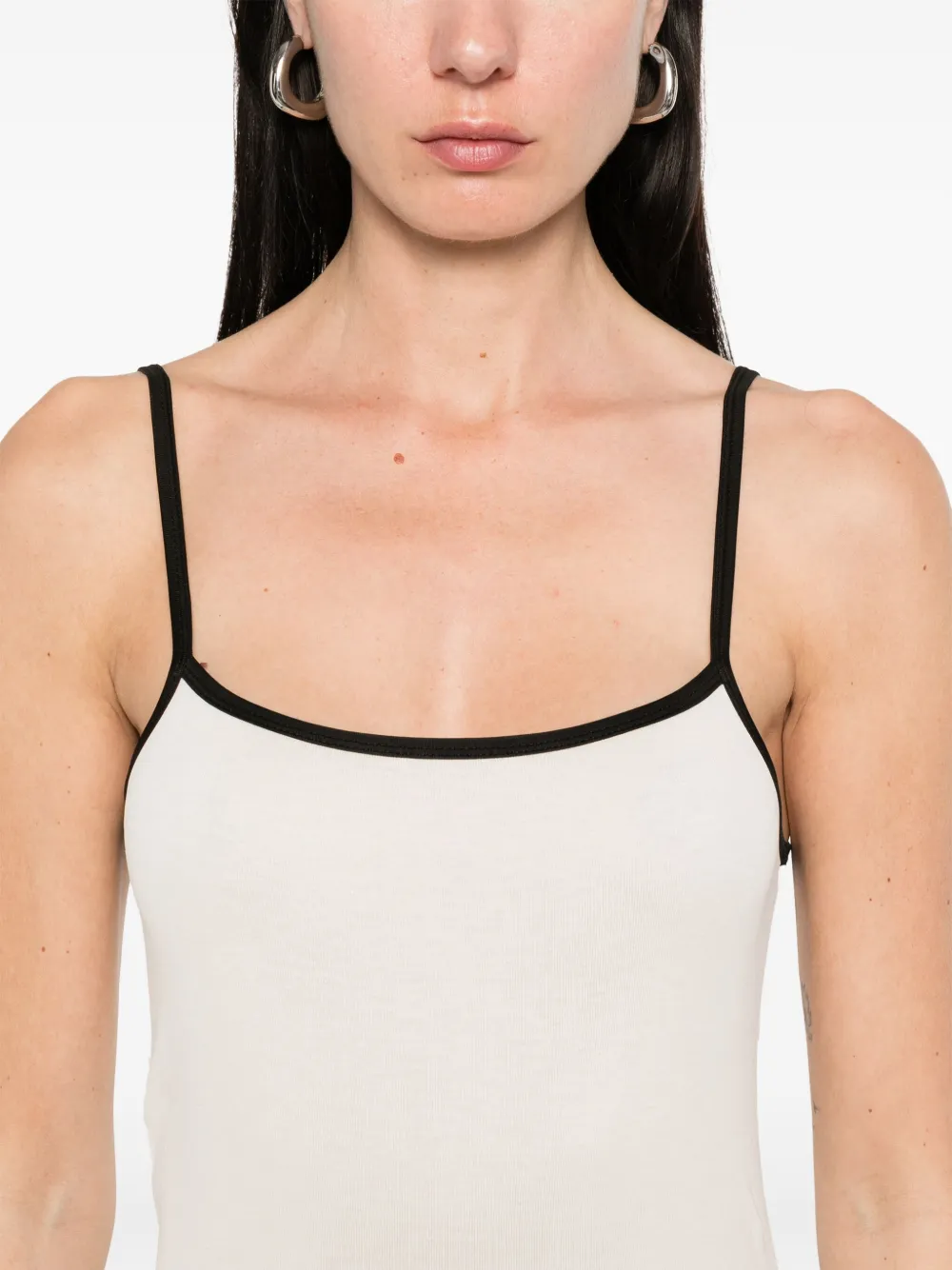 Aya Muse Jersey midi-jurk Wit