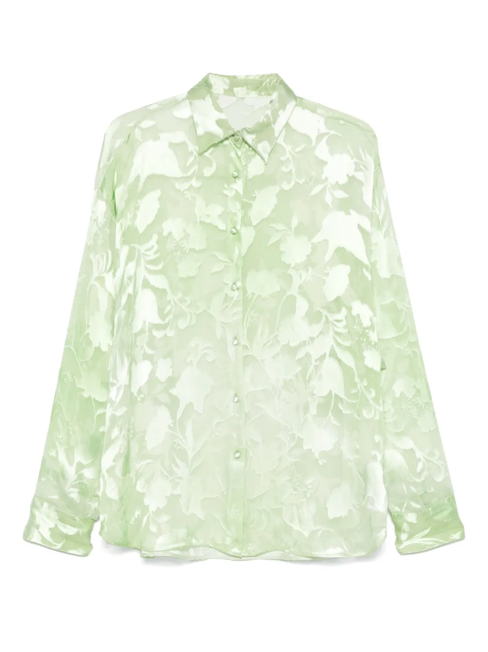 Ermanno Scervino Blouse met bloemen-jacquard Groen