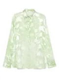 Ermanno Scervino floral-jacquard shirt - Green