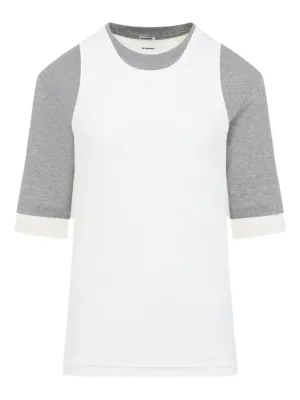 Tシャツ・カットソー Jil Sander FW25 White cotton t-shirt (J47GC0158J45031 100) Jil Sander logo-print Cotton T-shirt | White | FARFETCH JO